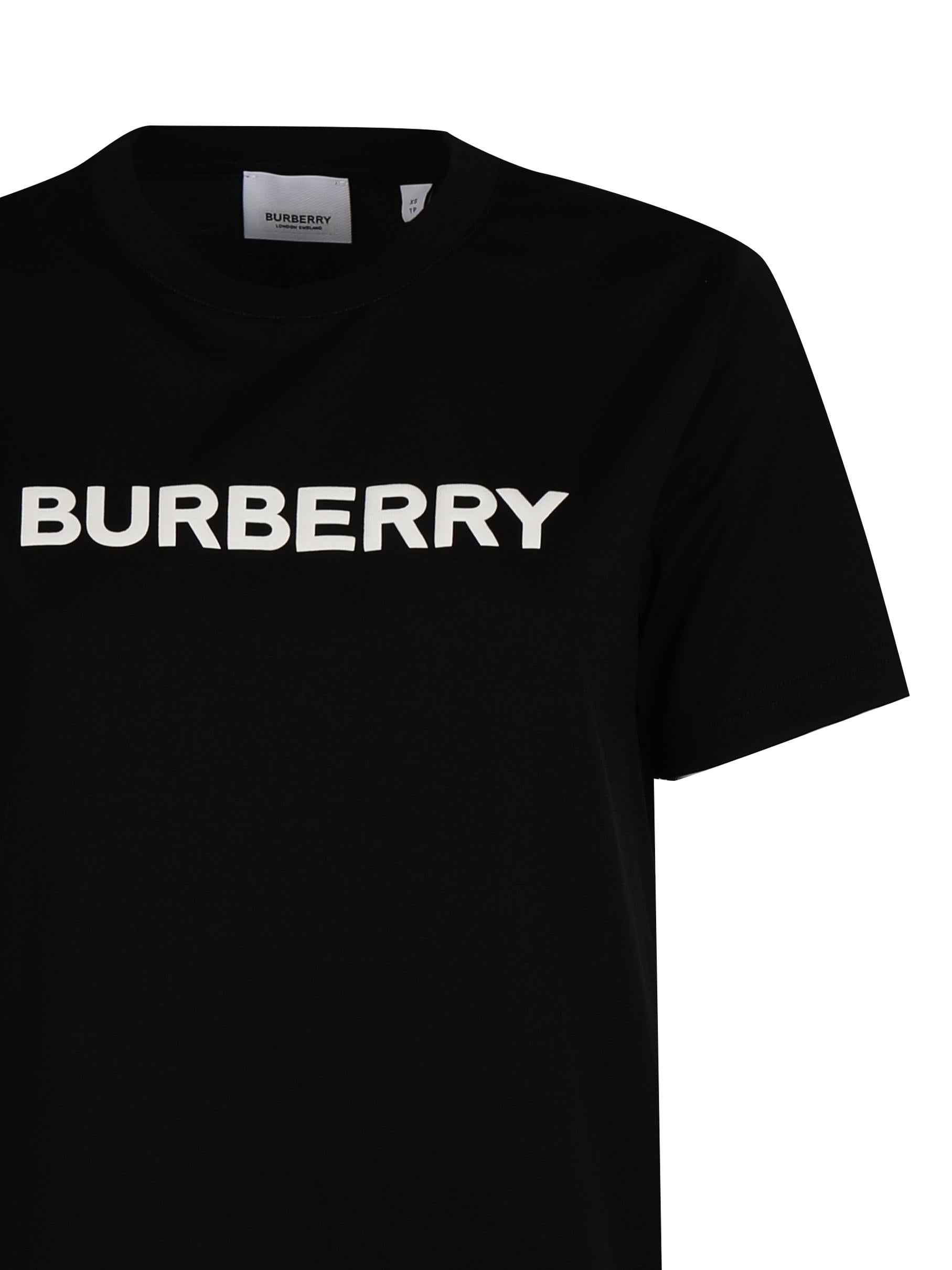 T-shirt in cotone con logo<BR/> 8080324 A1189 BURBERRY 