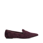 Mocassini Iris Winter con logo 73SC9FV01VEL IRIS WINTERBORDEAUX V° 73 