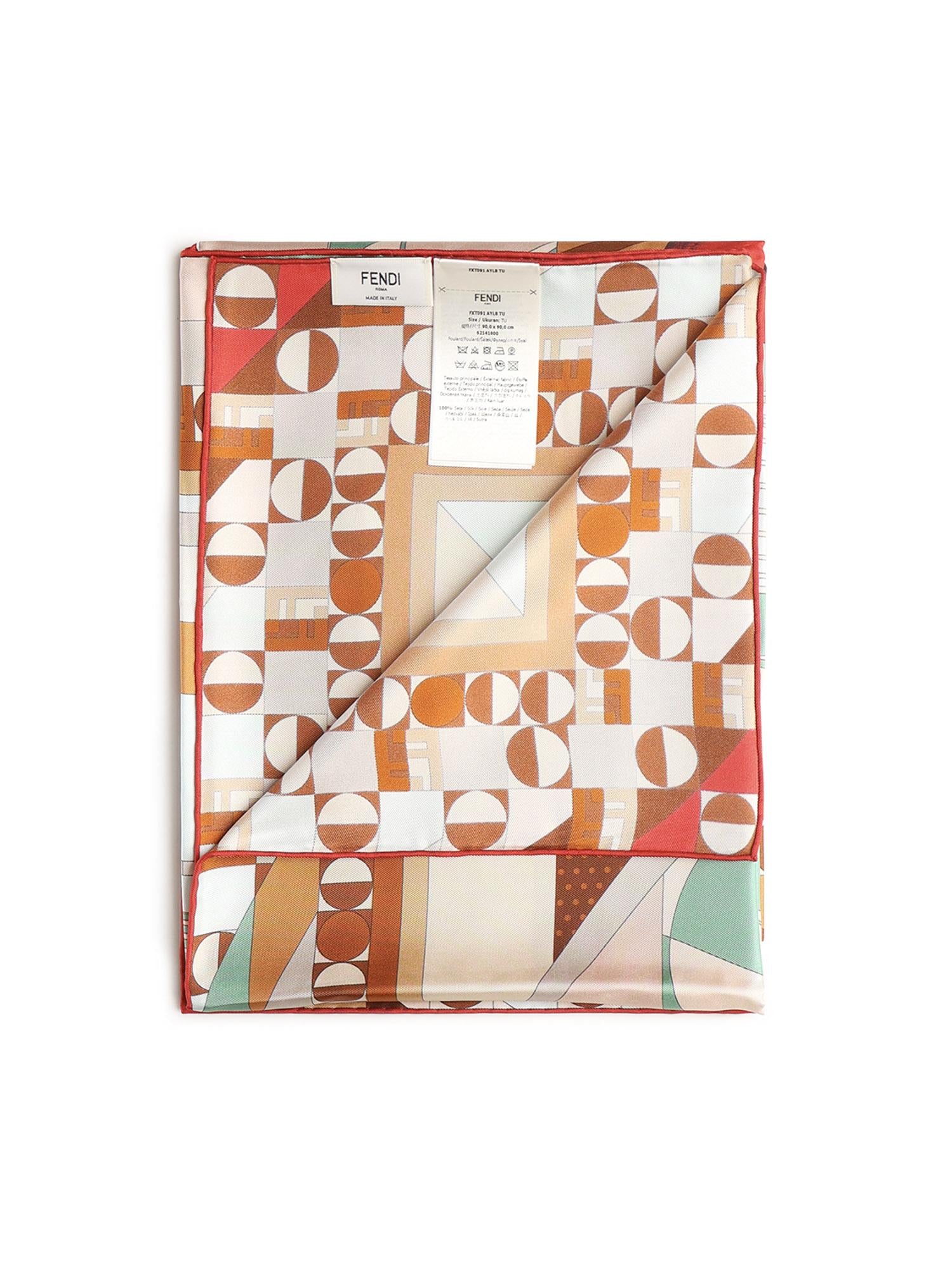 Foulard in seta Moonlight Echoes FXT091 AYL8F1USV FENDI 