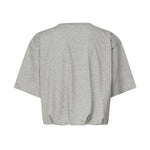 T-shirt cropped con ricamo logo 104257 A2F8I42 PINKO 