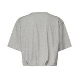 T-shirt cropped con ricamo logo 104257 A2F8I42 PINKO 