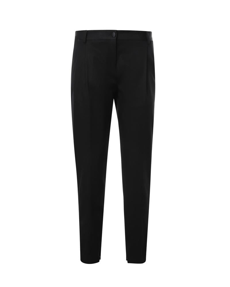Pantaloni plissettati in tessuto stretch FTCHMT FURJLN0000 DOLCE & GABBANA 