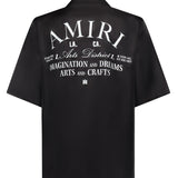 Camicia bowling con logo AMSTBW1018 001 AMIRI 