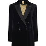 Blazer doppiopetto in velluto di cotone 2521046181600 007 MAX MARA 