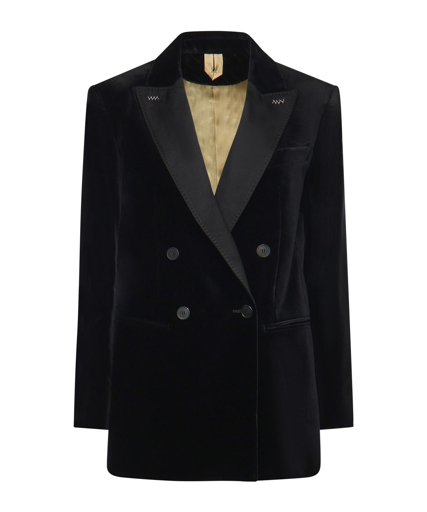 Blazer doppiopetto in velluto di cotone 2521046181600 007 MAX MARA 