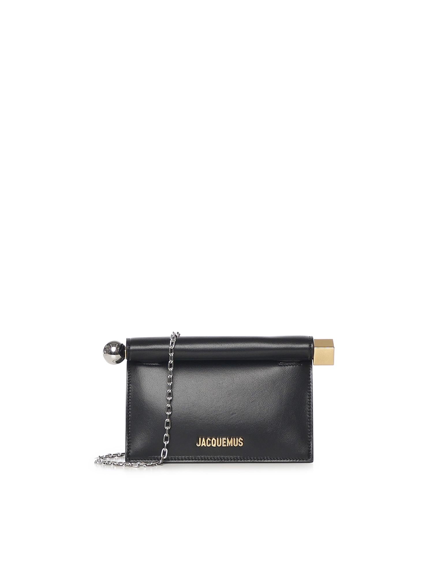 Pochette La Petite Rond Carré in nappa BAW00392AC27L14 990 JACQUEMUS 