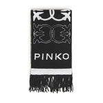 Sciarpa con logo Love Birds jacquard 105992 A2YOZZ2 PINKO 