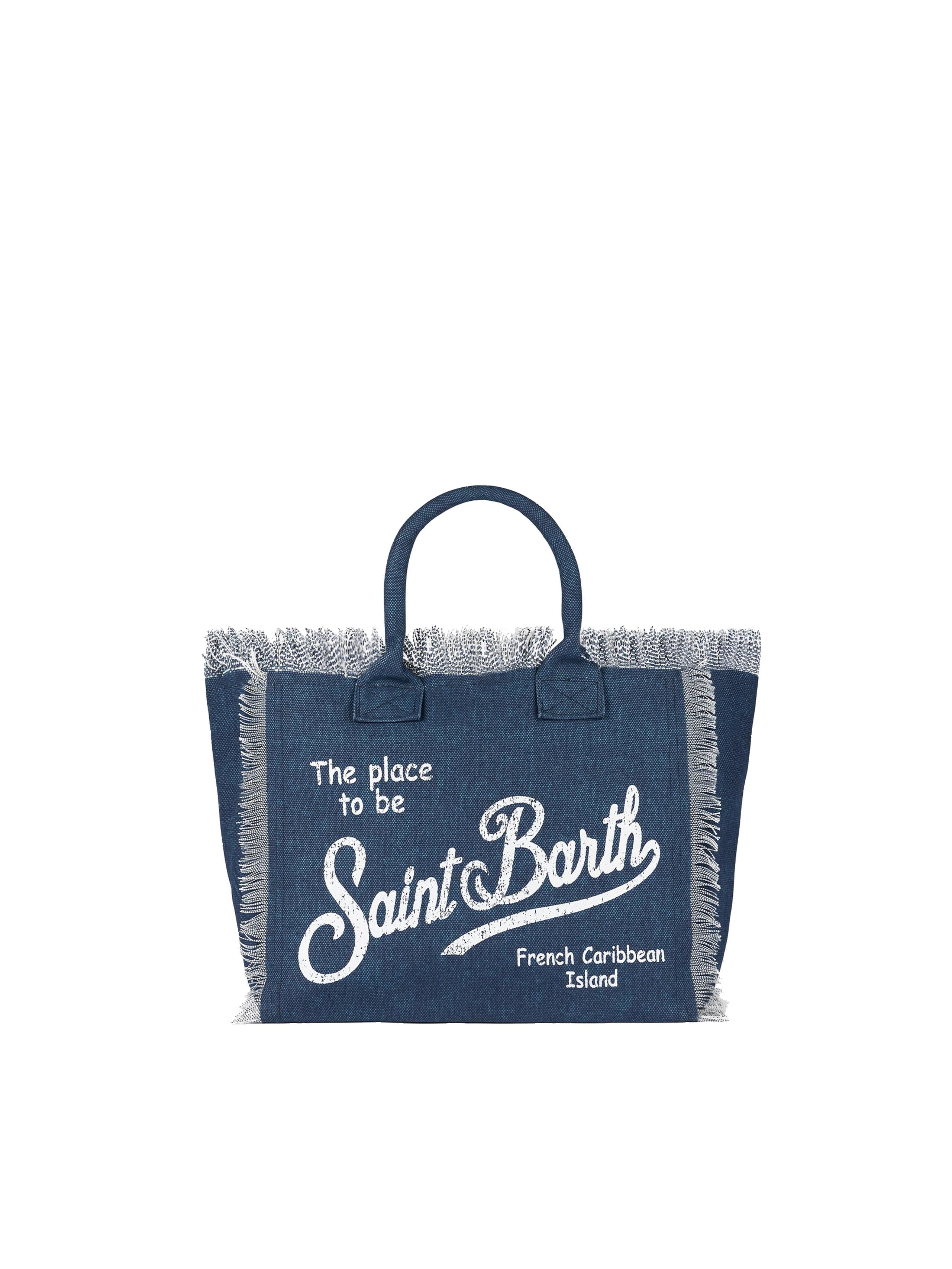 Borsa a mano Vanity in canvas di cotone VAMI001 03274H MC2 SAINT BARTH 