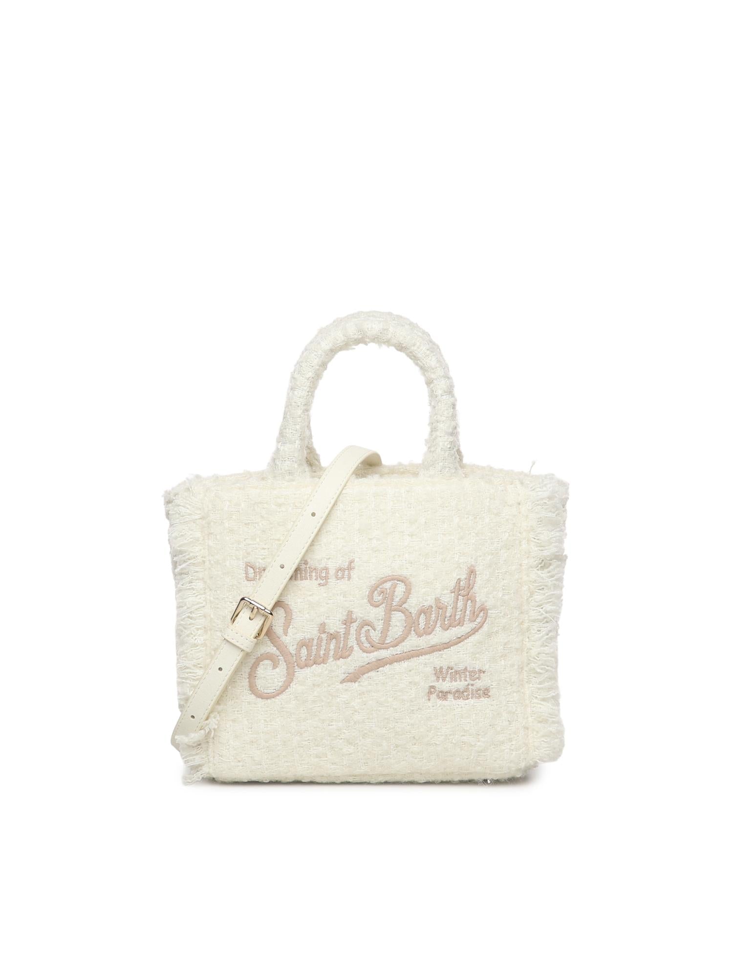 Mini bag Vanity tweed con logo <BR/> VAMI026 01320I MC2 SAINT BARTH 
