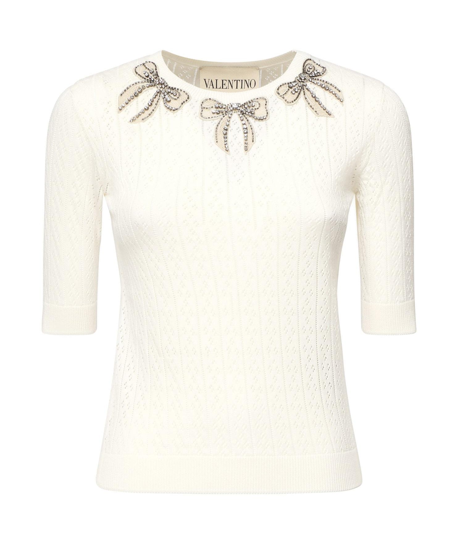 Top in cotone ricamato 7B3KC66C 9EGA03 VALENTINO GARAVANI 