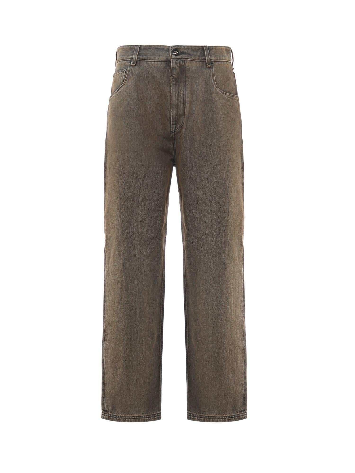 Jeans lunghi in denim di cotone FLP285 AT2IF0ZJ4 FENDI 