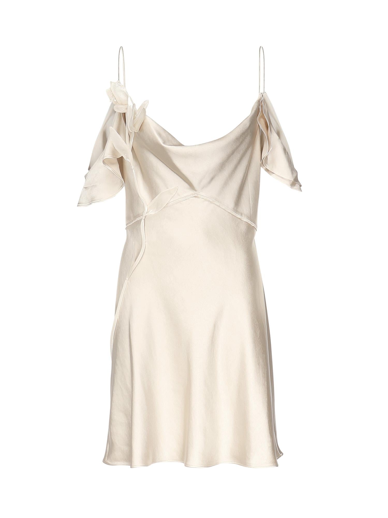 Mini abito con fiori SS25254S CHAMPAGNE SELF-PORTRAIT 