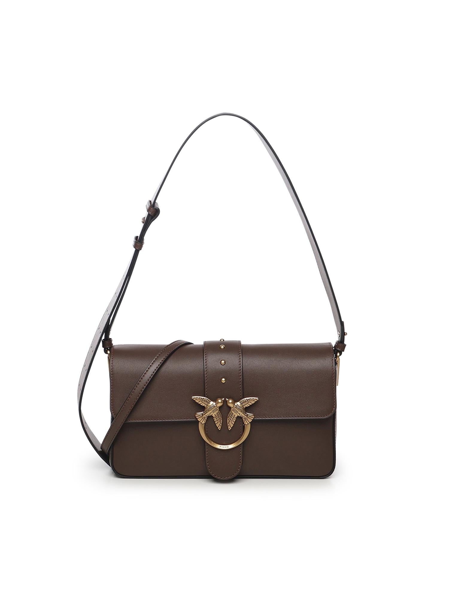 Borsa a spalla Love Bag grande in pelle 104524 A0QOL74Q PINKO 