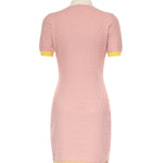 Abito mini FF jacquard in cotone e seta FZDE35 AW4SF1W0S FENDI 