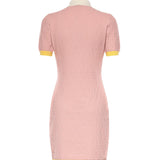 Abito mini FF jacquard in cotone e seta FZDE35 AW4SF1W0S FENDI 
