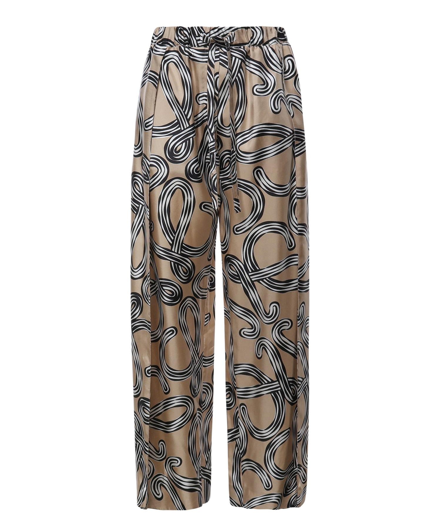 Pantaloni elasticizzati in seta S616Y04XA5 2152 LOEWE 