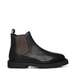 Stivaletti Chelsea in pelle<BR/> 23075 NERO ANTICA CUOIERIA 