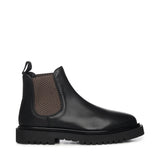 Stivaletti Chelsea in pelle<BR/> 23075 NERO ANTICA CUOIERIA 