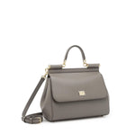 Borsa a mano Sicily grande in pelle Dauphine BB6002 B100180045 DOLCE & GABBANA 