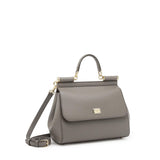 Borsa a mano Sicily grande in pelle Dauphine BB6002 B100180045 DOLCE & GABBANA 