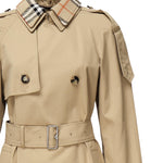 Trench corto con collo Check<BR/> 8094940 B8626 BURBERRY 