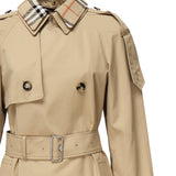 Trench corto con collo Check<BR/> 8094940 B8626 BURBERRY 