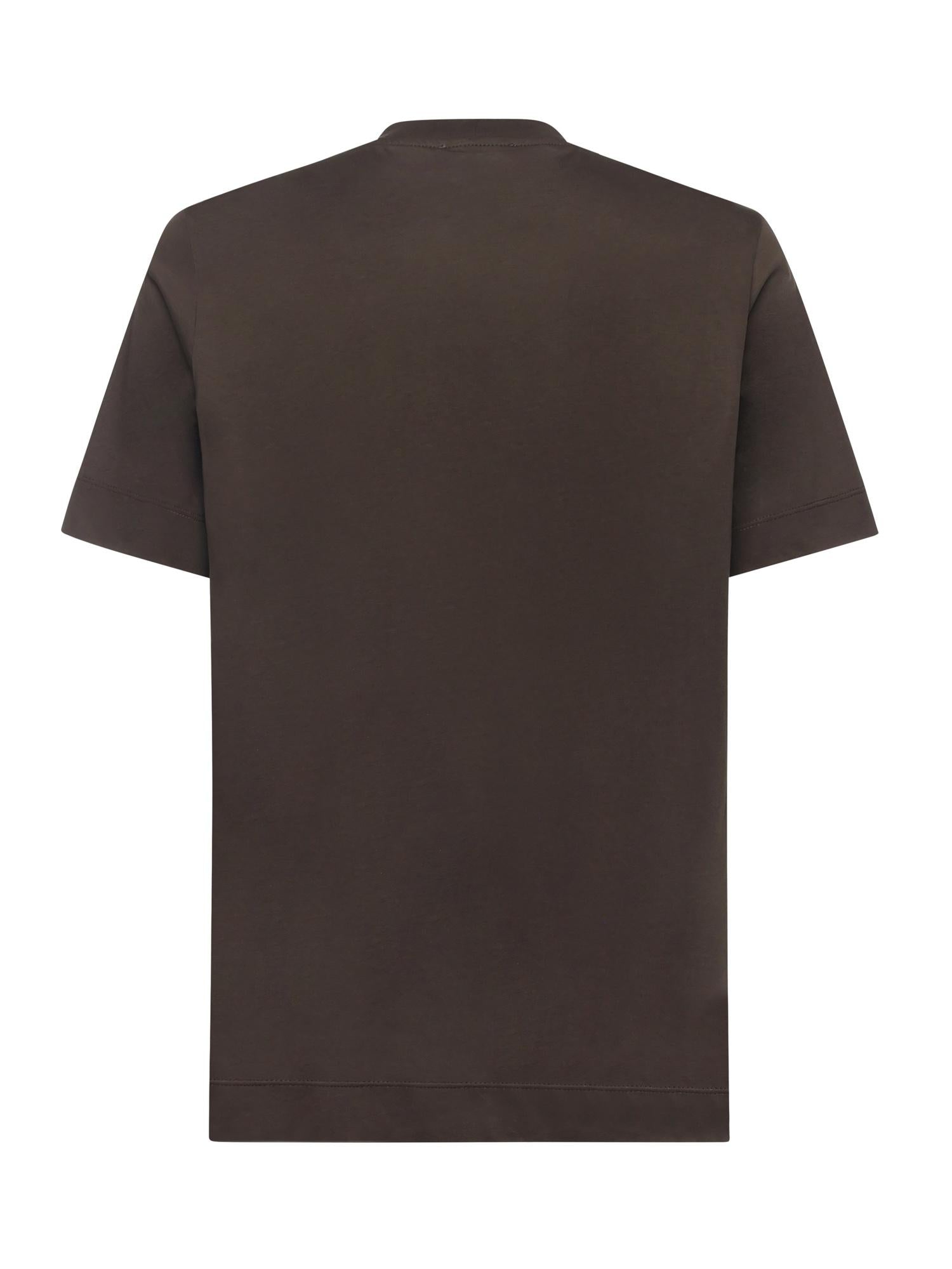 T-shirt in puro cotone AIGUE MORO GIULIANO GALIANO 