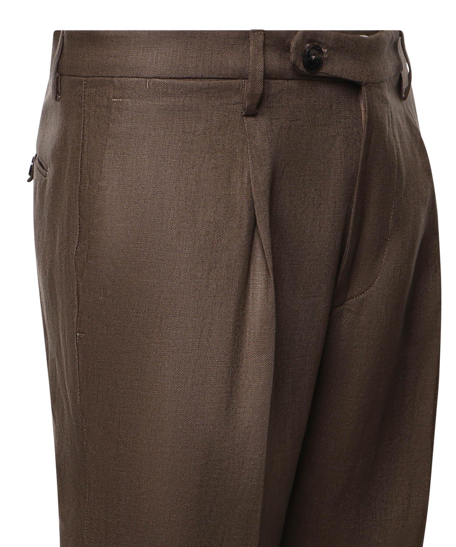 Pantalone Tk America in lino MCFRK3259S26 194 MICHAEL COAL 