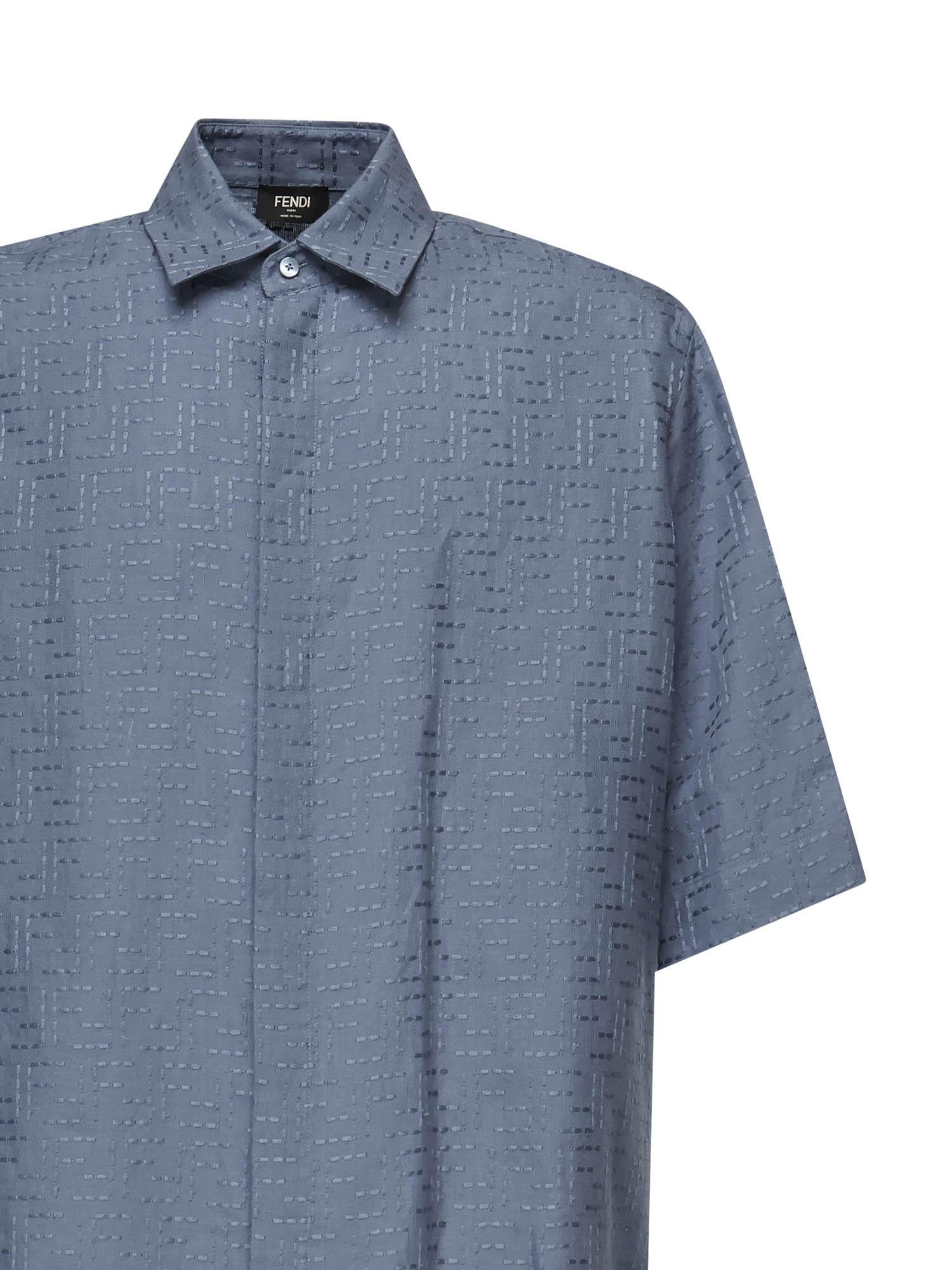 Camicia in Jacquard FF di lino FS1317 AU6YF0U6K FENDI 