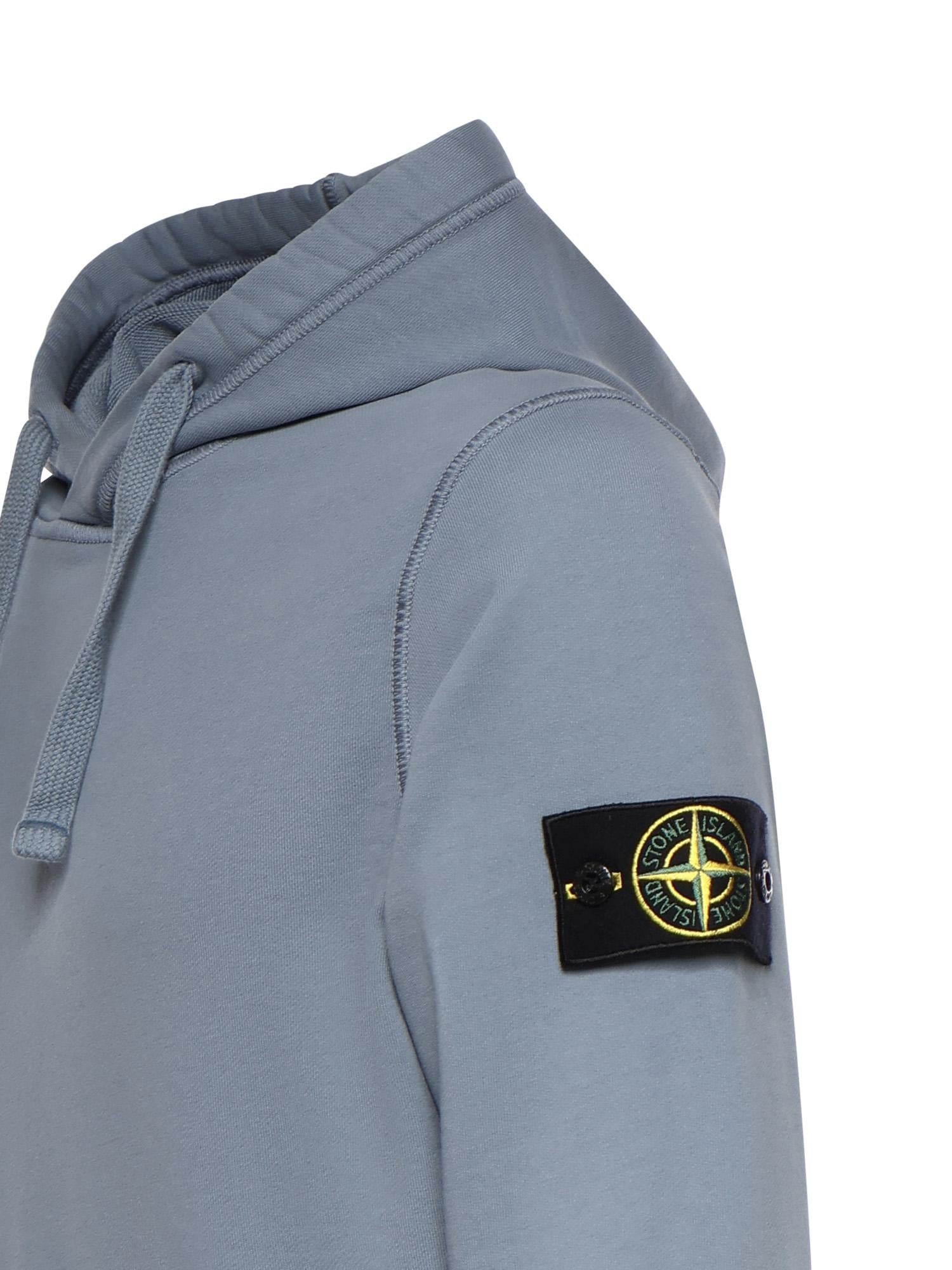 Felpa con logo in cotone L1S156100062 S0051V0024 STONE ISLAND 