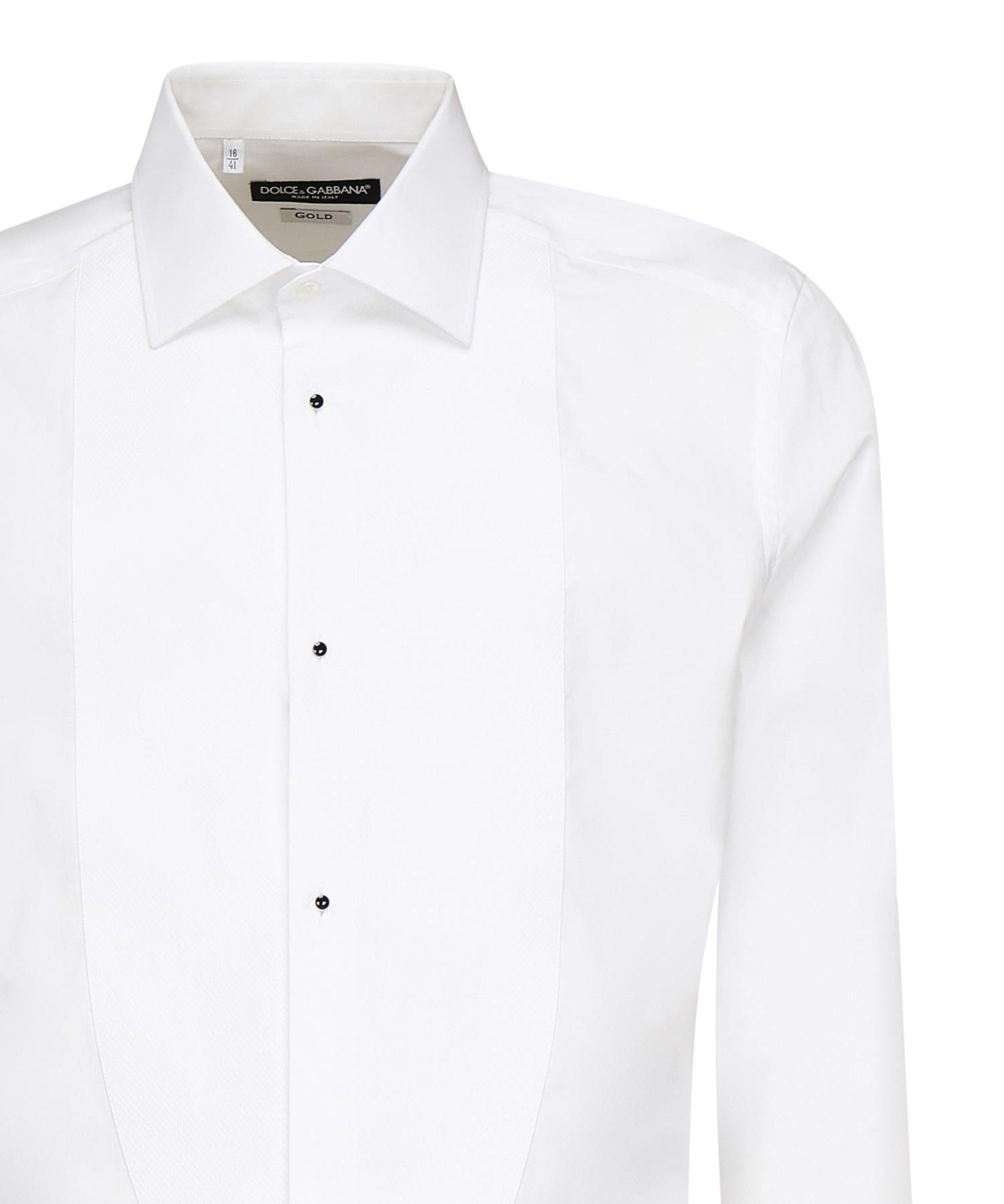Camicia tuxedo in popeline di cotone G5EN5T GF217W0800 DOLCE & GABBANA 
