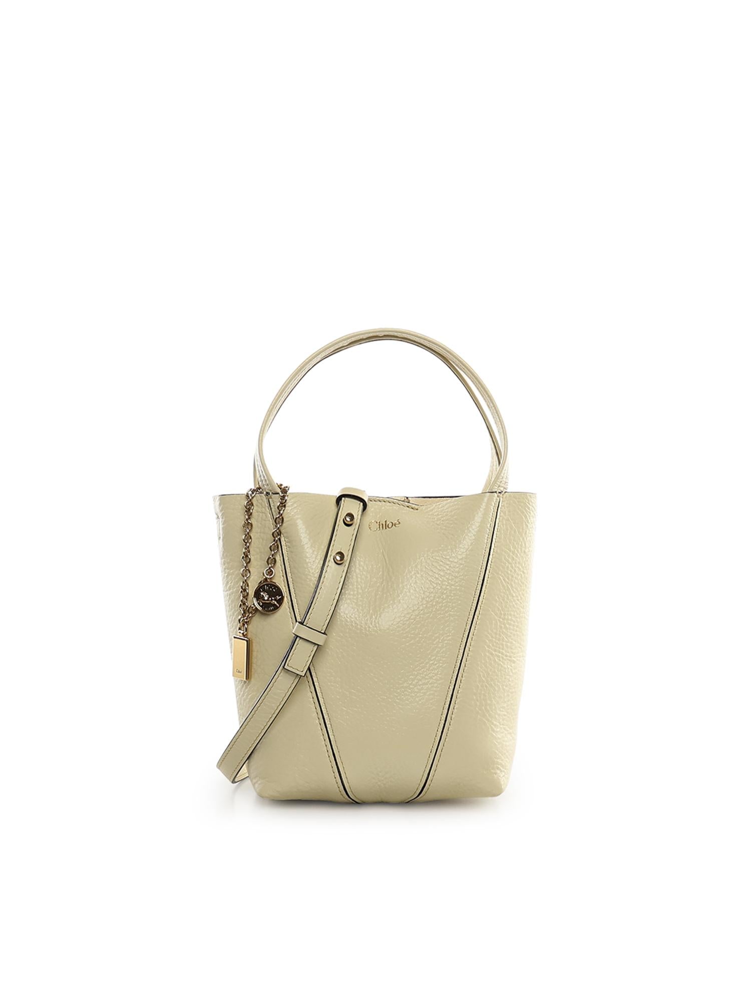 Tote bag piccola Chloé Spin in pelle CH25SS812N84 755 CHLOÉ 