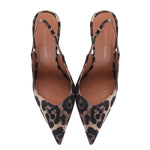 Décolleté slingback Holly in raso stampa animalier HOLLY 90 RASOLEOPARD GIULIANO GALIANO 