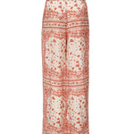 Pantaloni in seta con stampa FR6494 AVA1F0D4T FENDI 