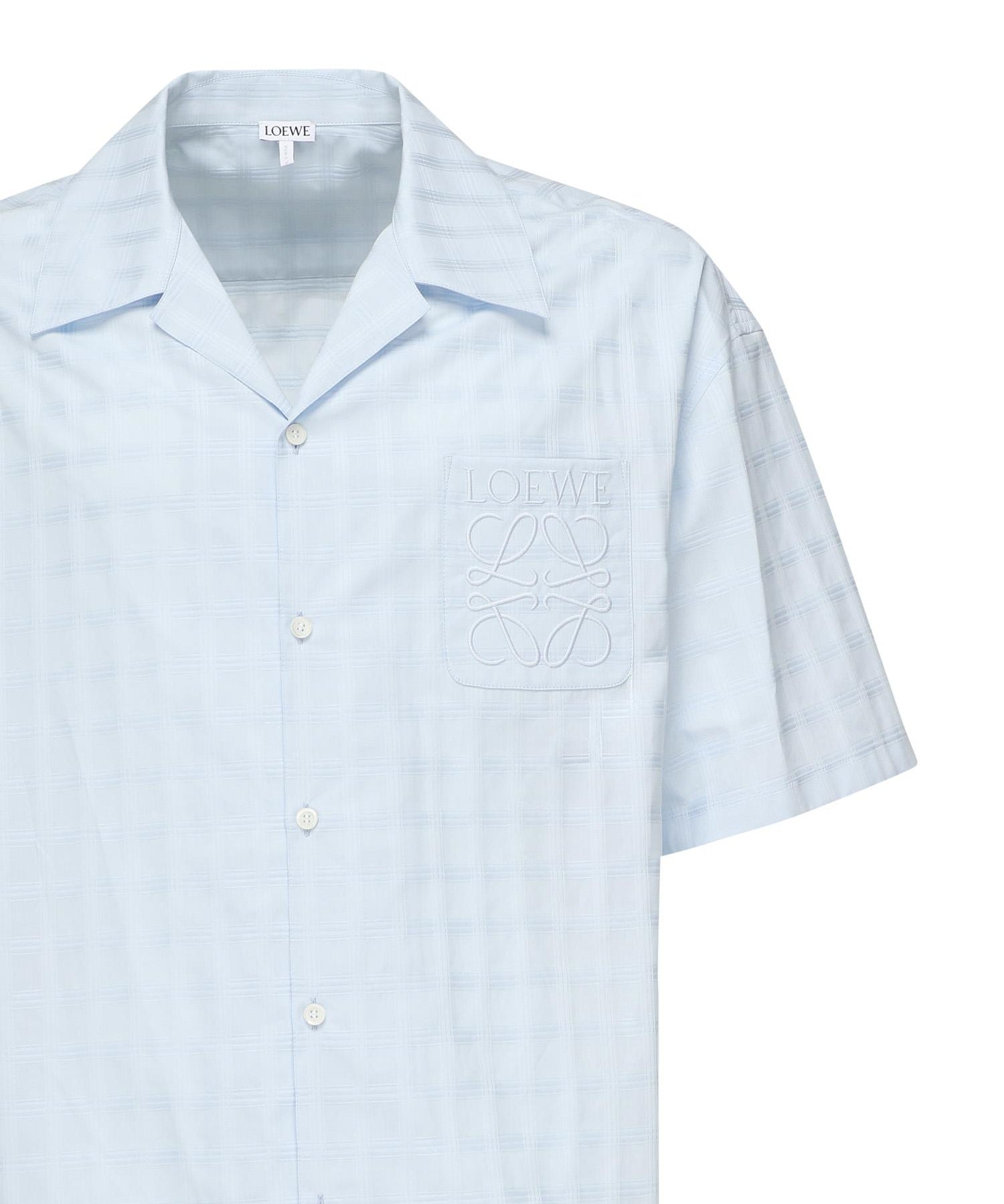 Camicia in jacquard di cotone H526Y05WEX 5140 LOEWE 