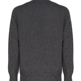 Maglia girocollo in cashmere mouliné UXA249 Y1B10EM453 MALO 