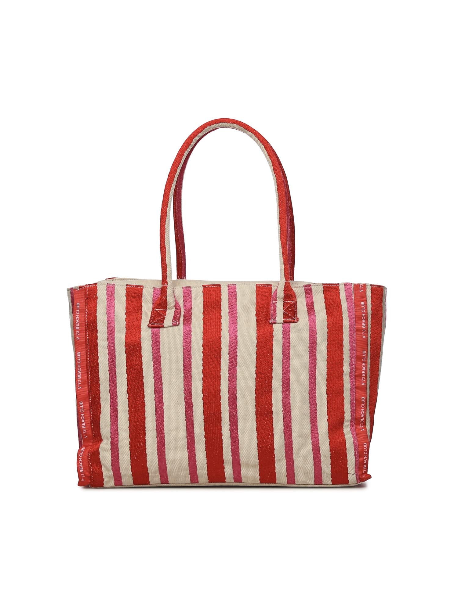 Borsa shopping con logo 73BS9MV01R ILENEROSSO/MULTICOLOR V° 73 