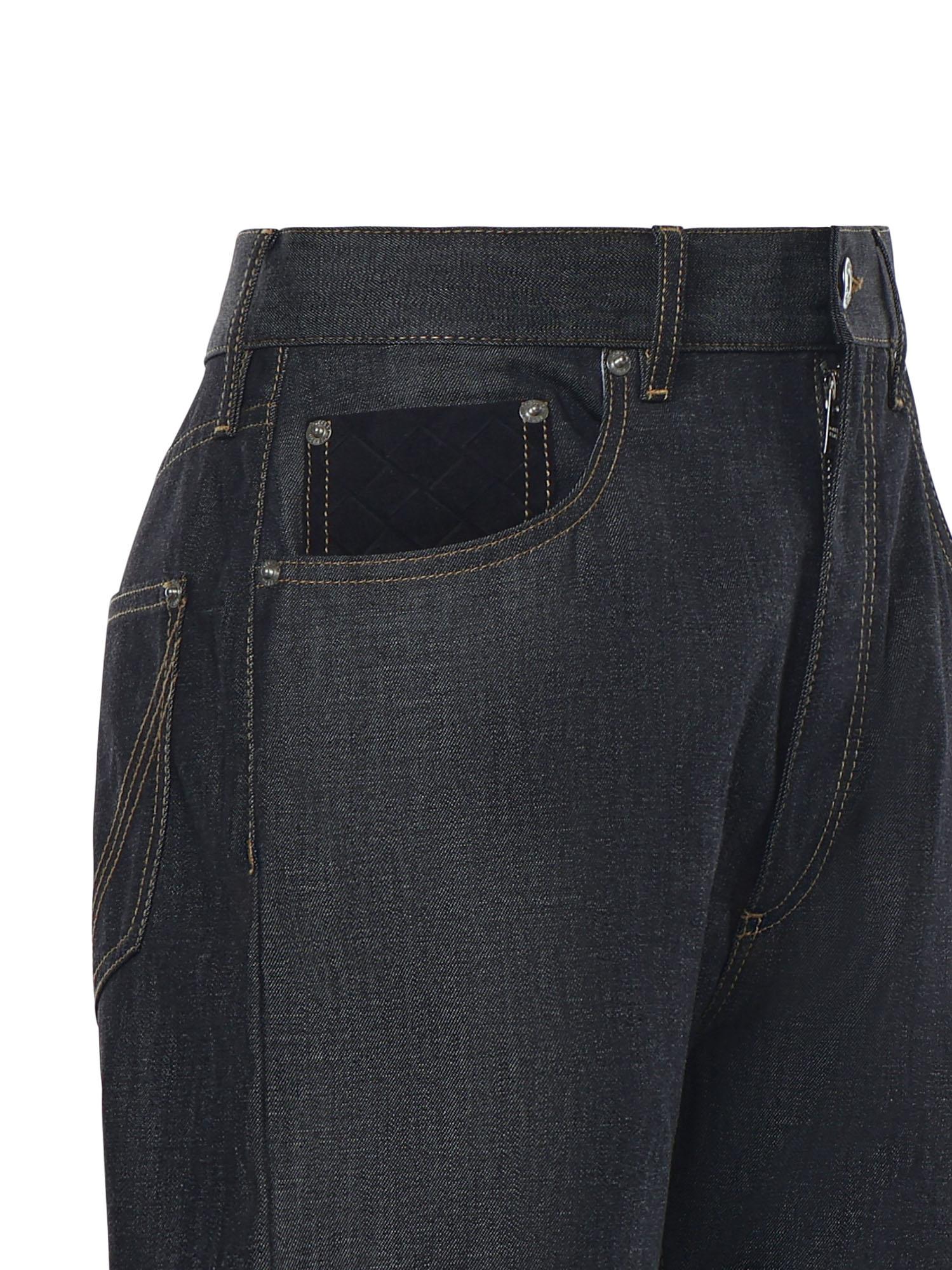 Jeans a gamba dritta in denim 831607 V5SN04245 BOTTEGA VENETA 