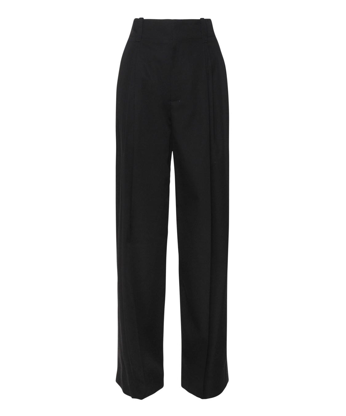 Pantaloni in lana grain de poudre compatta 771675 V3YS01002 BOTTEGA VENETA 