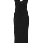 Abito midi da sera con scollo sagomato 105021 A2GSZ99 PINKO 