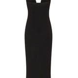 Abito midi da sera con scollo sagomato 105021 A2GSZ99 PINKO 