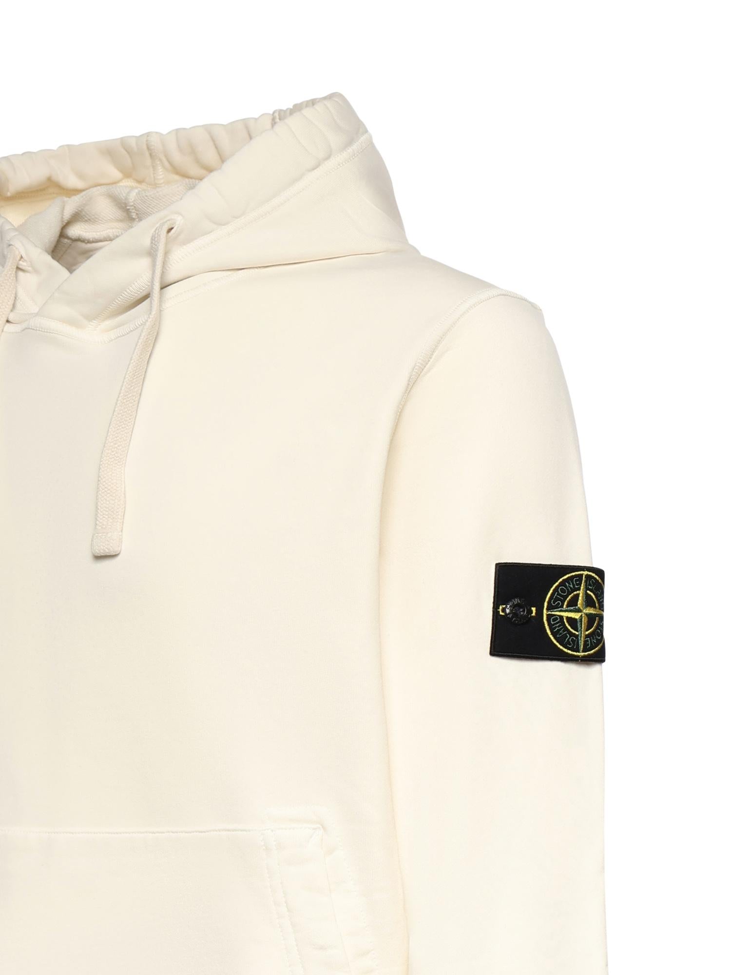Felpa con logo in cotone L1S156100062 S0051V0093 STONE ISLAND 