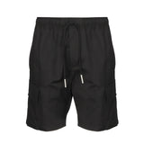 Shorts Cargo in misto lino e cotone MASTYF -NERO GIULIANO GALIANO 