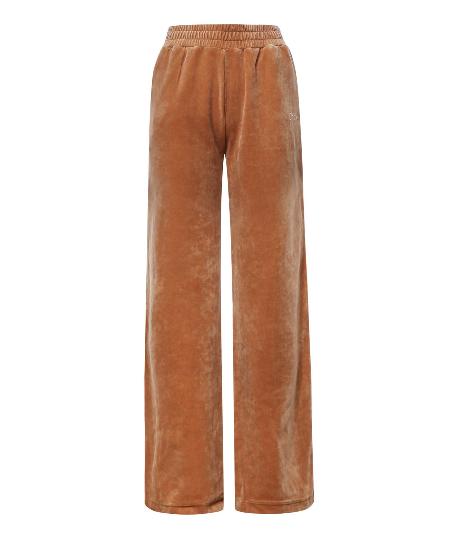 Pantaloni joggers in velluto con logo CH26AJP01188 271 CHLOÉ 