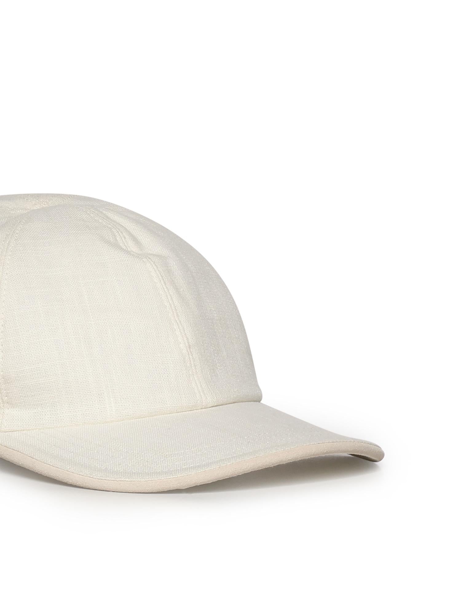 Cappello da baseball in lino e cotone M77CPLM25TES0M226 01-02 ELEVENTY 