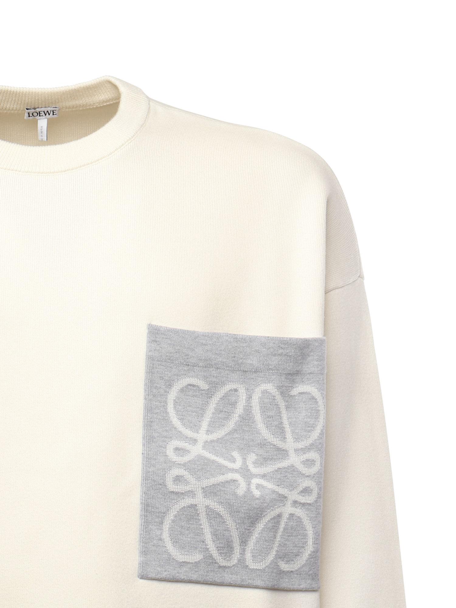 Maglia Anagram in misto cotone con tasca H526Y14KLS 2145 LOEWE 