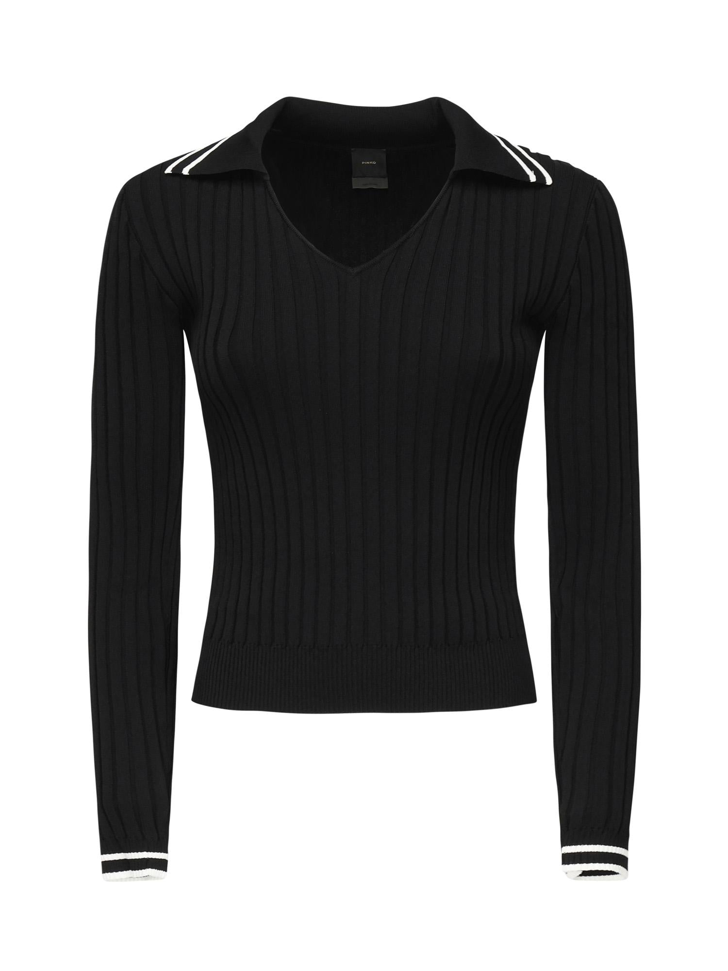 Maglia stile polo con logo 105418 A2PSZ99 PINKO 