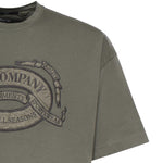 T-shirt in jersey di cotone con logo<BR/> 20CMTS220A 005697O921 C.P. COMPANY 