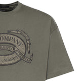T-shirt in jersey di cotone con logo<BR/> 20CMTS220A 005697O921 C.P. COMPANY 