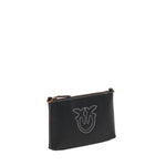 Borsetta piatta a tracolla in pelle 104277 A2CFZ99Q PINKO 